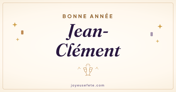 Image « Bonne année Jean-Clément » au format large