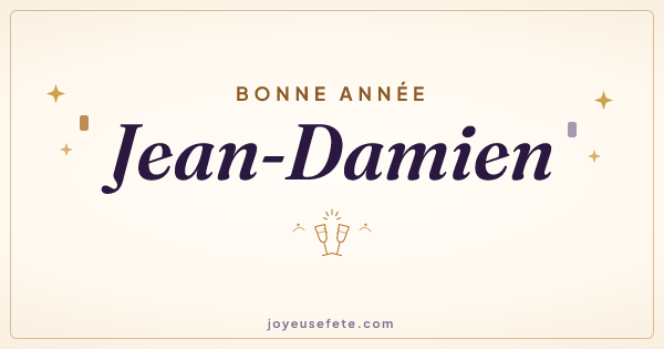 Image « Bonne année Jean-Damien » au format large