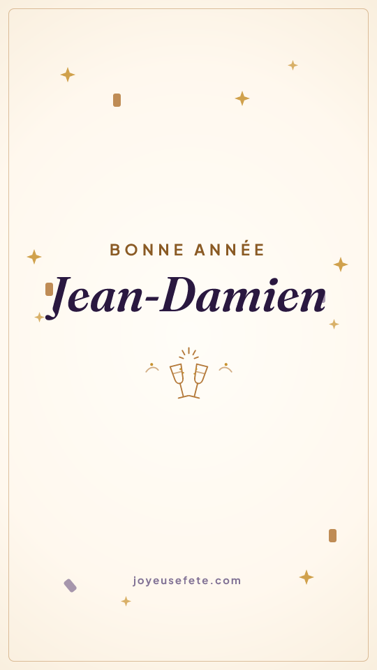 Image « Bonne année Jean-Damien » au format story