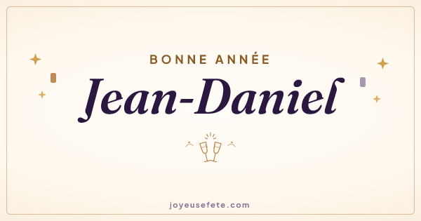 Image « Bonne année Jean-Daniel » au format large