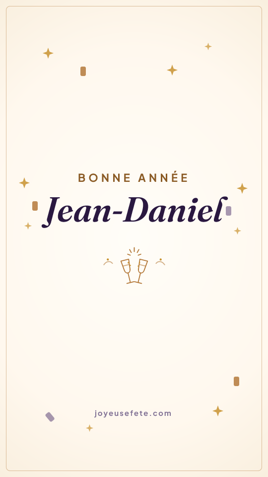 Image « Bonne année Jean-Daniel » au format story