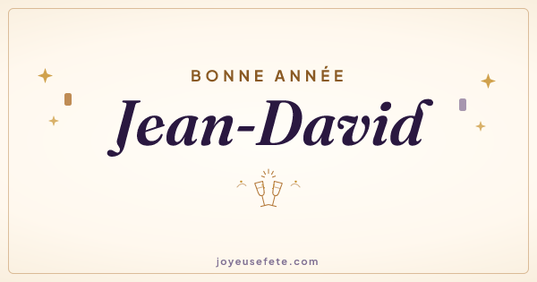 Image « Bonne année Jean-David » au format large