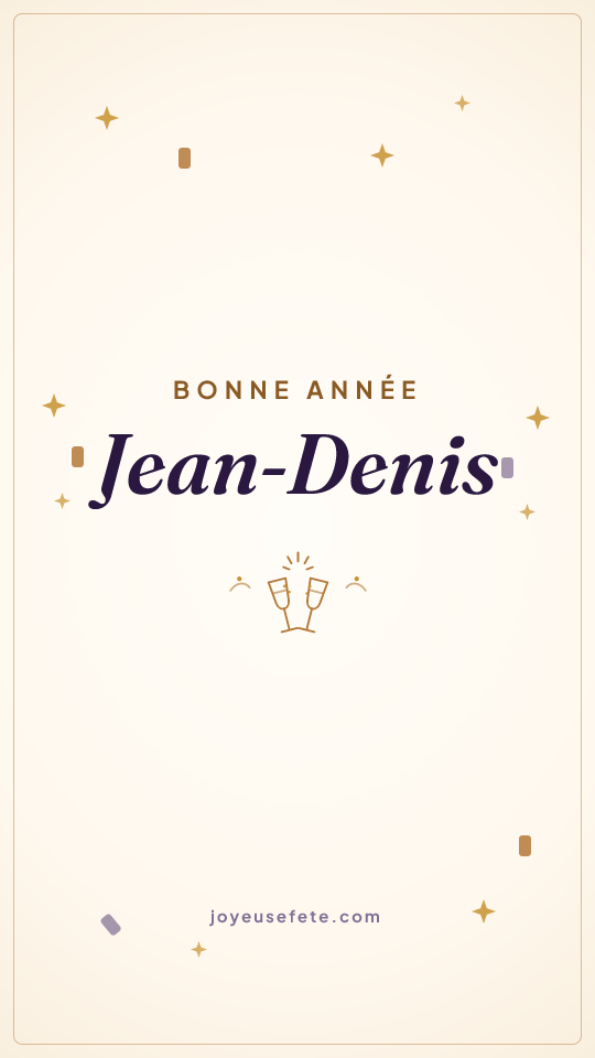 Image « Bonne année Jean-Denis » au format story