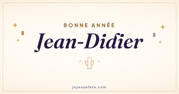 Image « Bonne année Jean-Didier » au format large