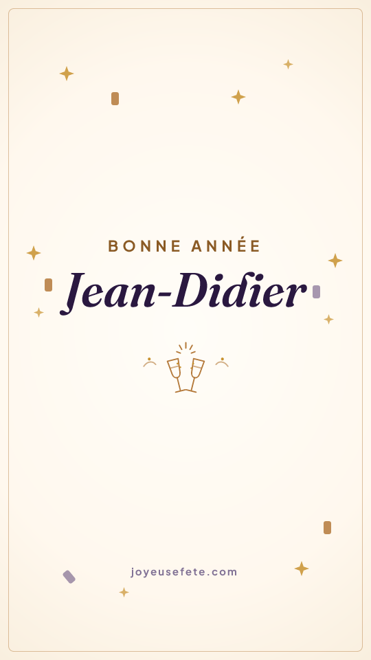 Image « Bonne année Jean-Didier » au format story
