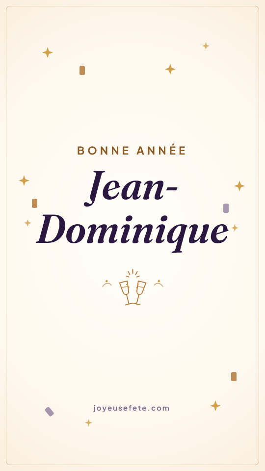 Image « Bonne année Jean-Dominique » au format story