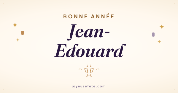 Image « Bonne année Jean-Edouard » au format large