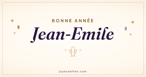 Image « Bonne année Jean-Emile » au format large