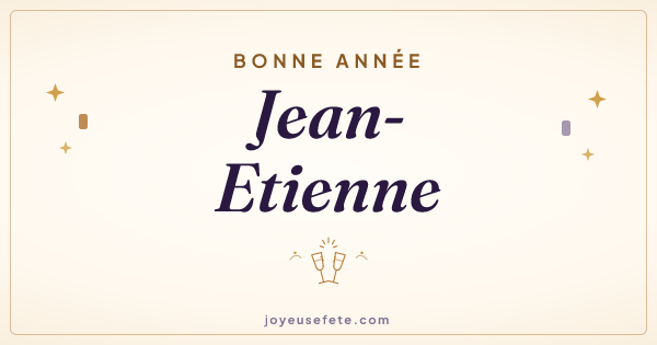 Image « Bonne année Jean-Etienne » au format large