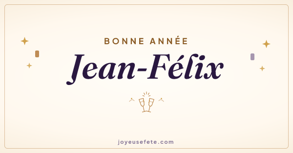 Image « Bonne année Jean-Félix » au format large