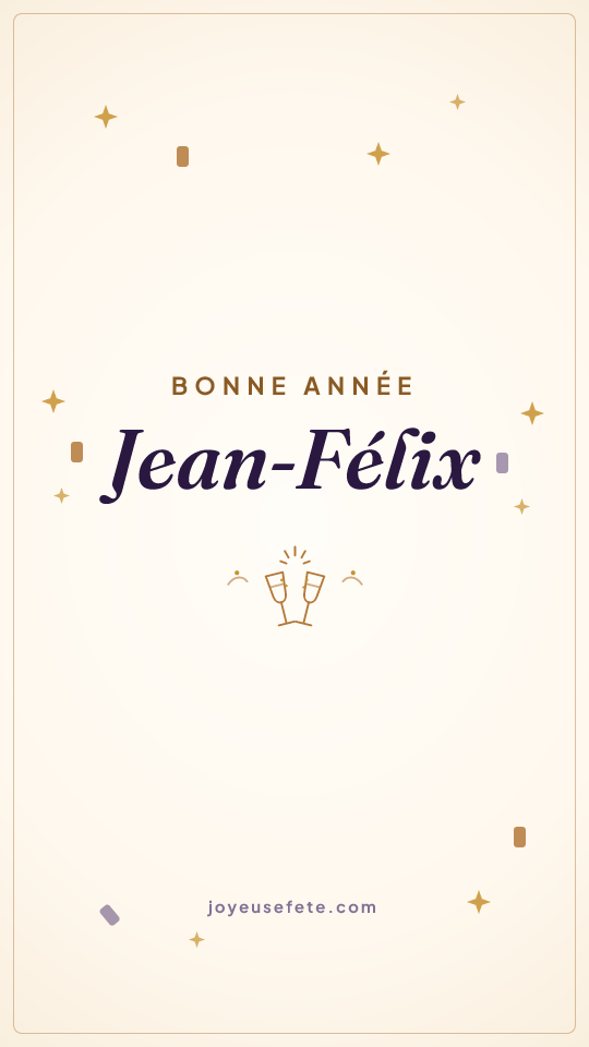 Image « Bonne année Jean-Félix » au format story