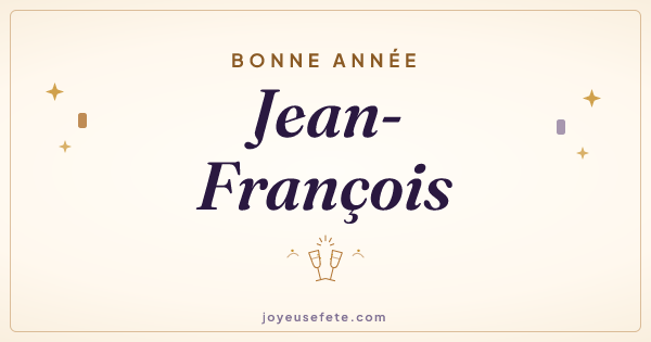 Image « Bonne année Jean-François » au format large