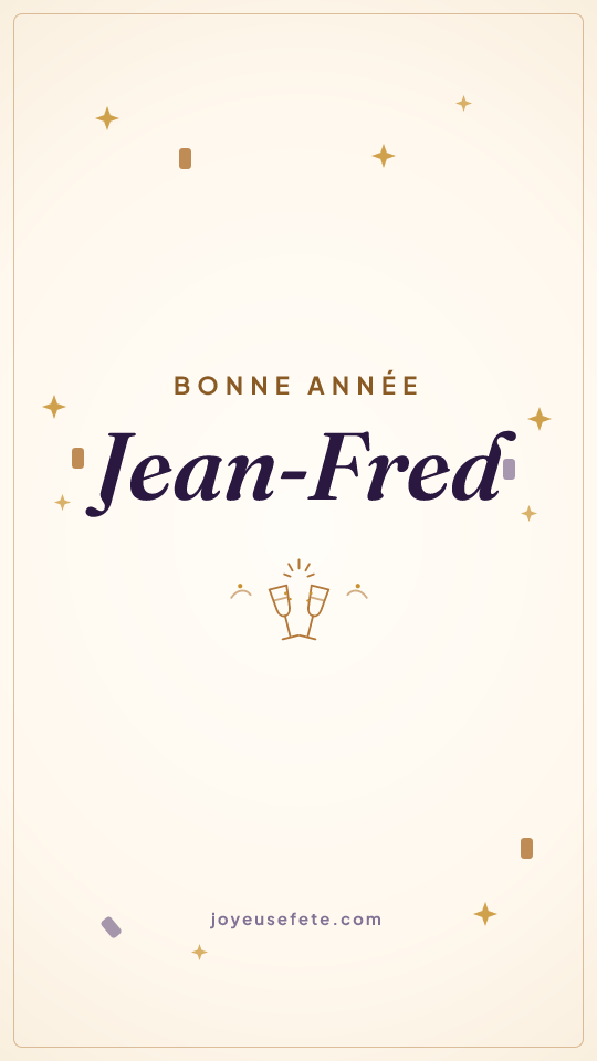 Image « Bonne année Jean-Fred » au format story