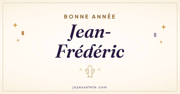 Image « Bonne année Jean-Frédéric » au format large