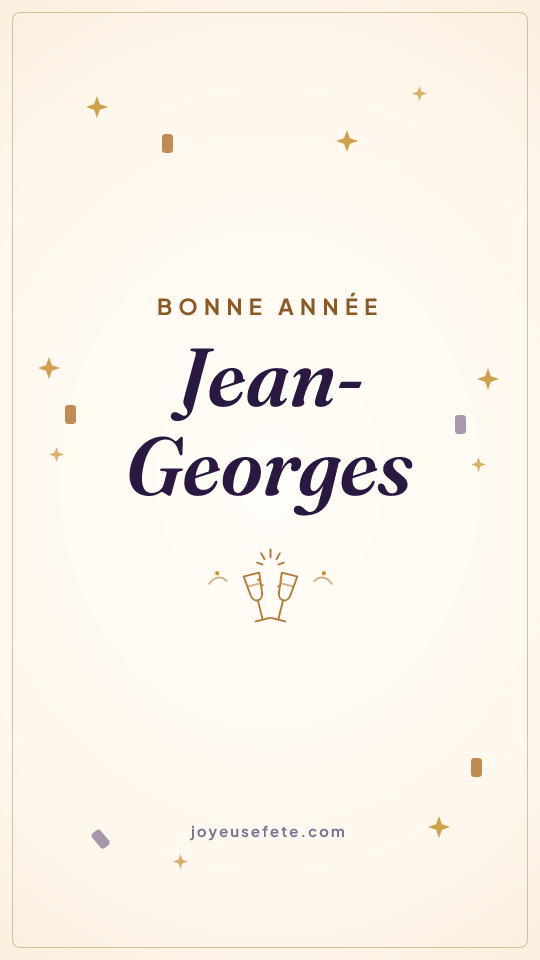 Image « Bonne année Jean-Georges » au format story