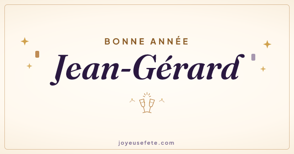 Image « Bonne année Jean-Gérard » au format large