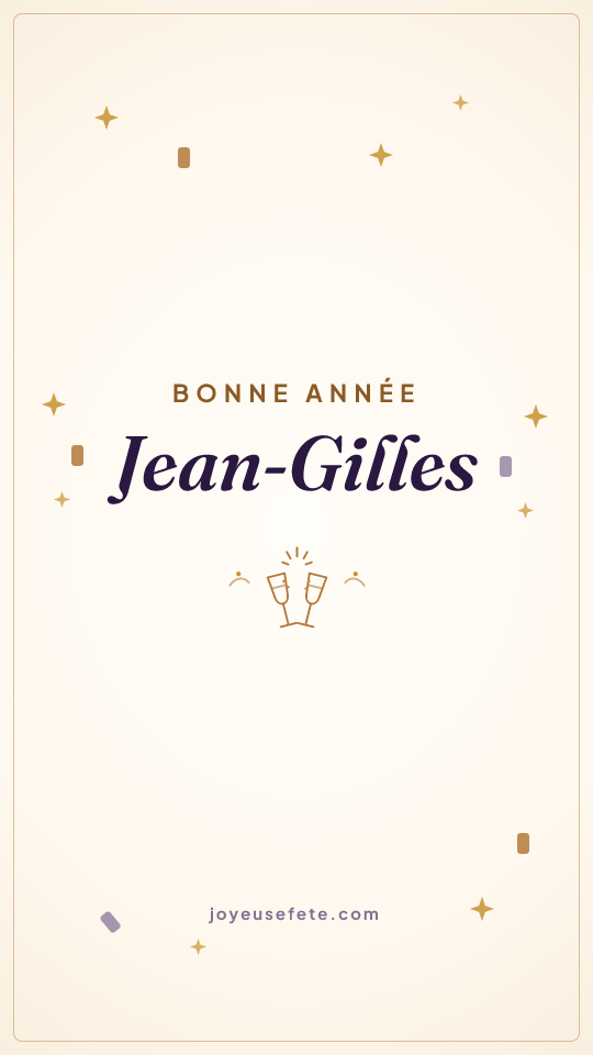 Image « Bonne année Jean-Gilles » au format story