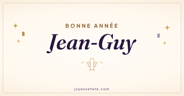 Image « Bonne année Jean-Guy » au format large