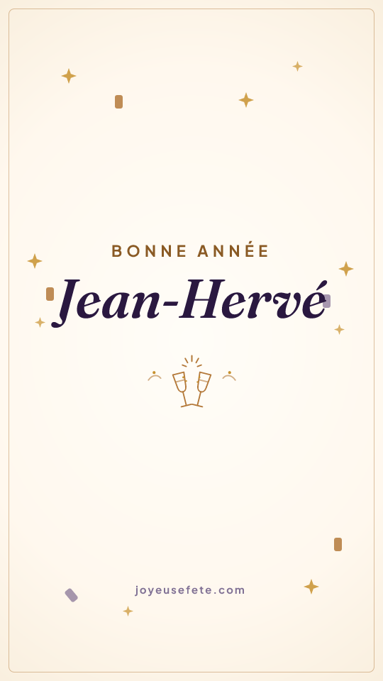 Image « Bonne année Jean-Hervé » au format story