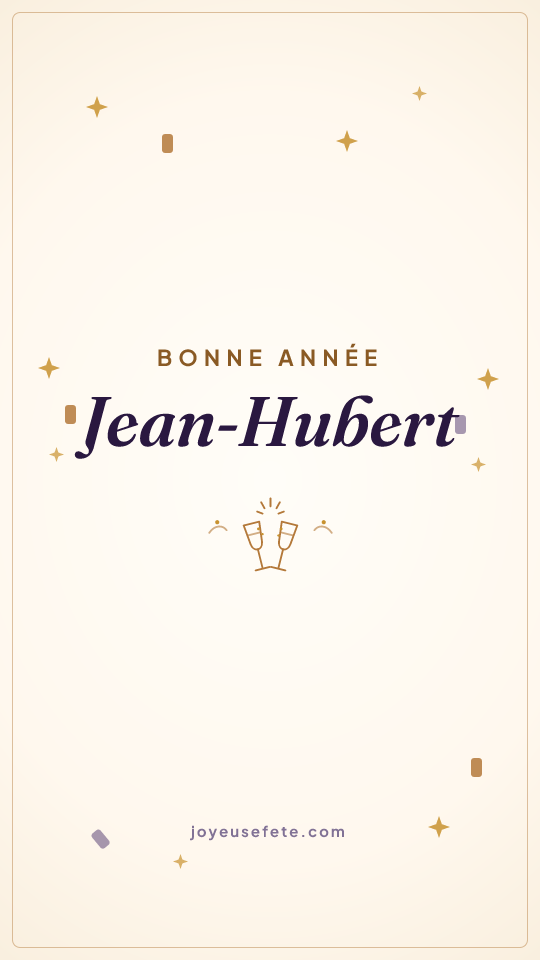 Image « Bonne année Jean-Hubert » au format story