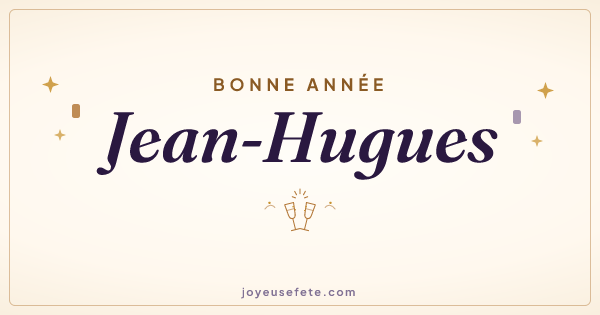 Image « Bonne année Jean-Hugues » au format large