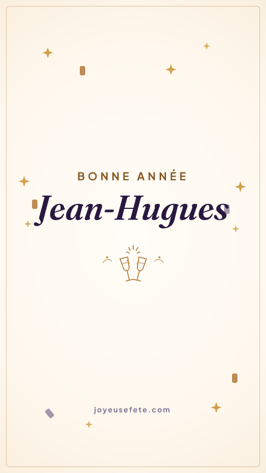 Image « Bonne année Jean-Hugues » au format story