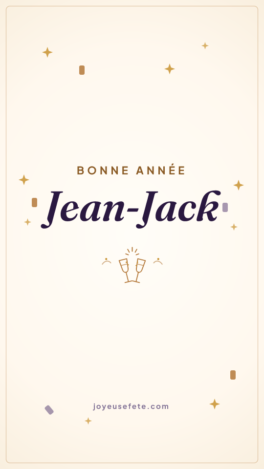Image « Bonne année Jean-Jack » au format story