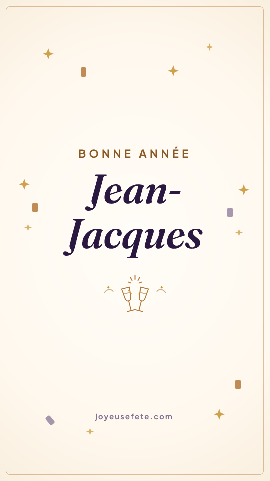 Image « Bonne année Jean-Jacques » au format story