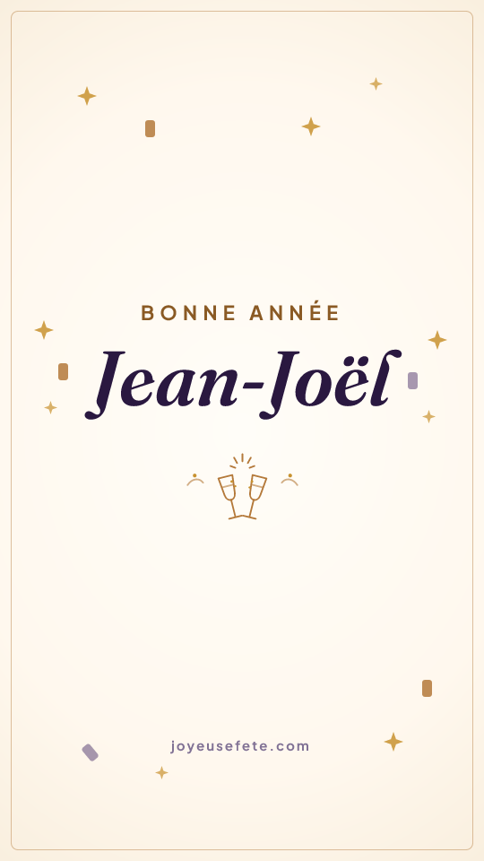 Image « Bonne année Jean-Joël » au format story