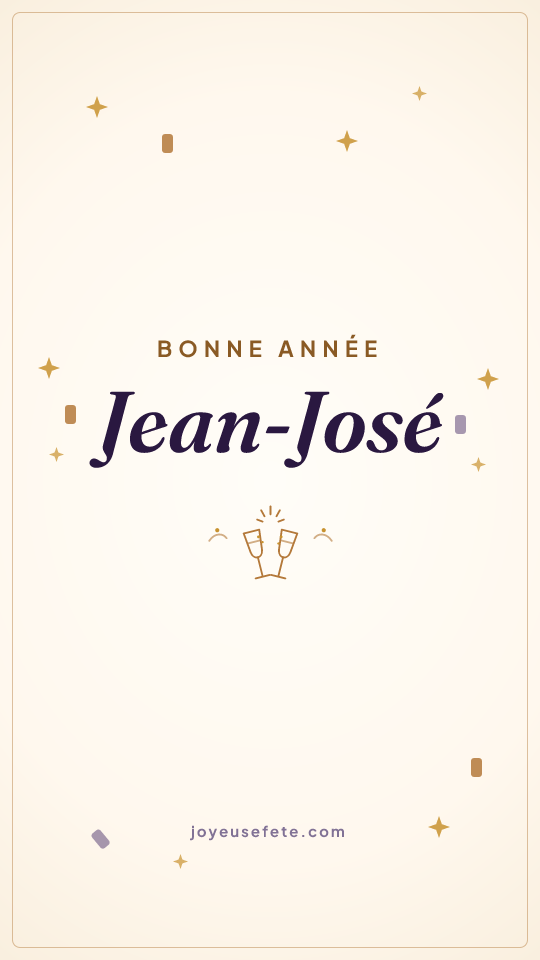 Image « Bonne année Jean-José » au format story