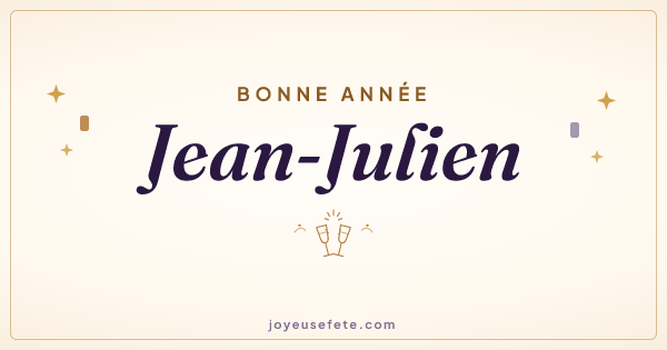 Image « Bonne année Jean-Julien » au format large