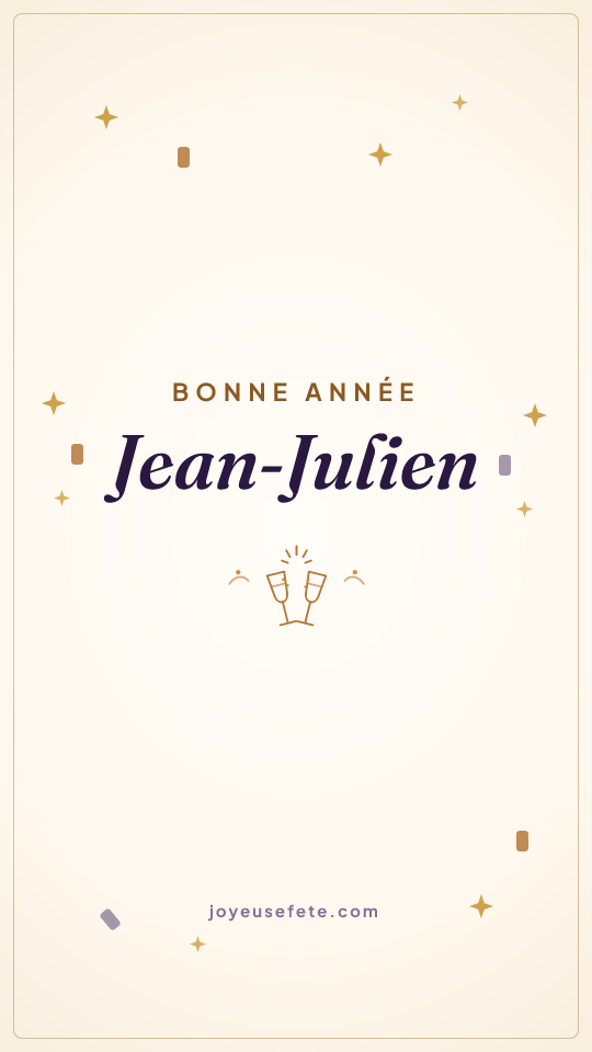 Image « Bonne année Jean-Julien » au format story