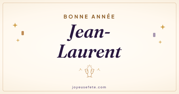 Image « Bonne année Jean-Laurent » au format large