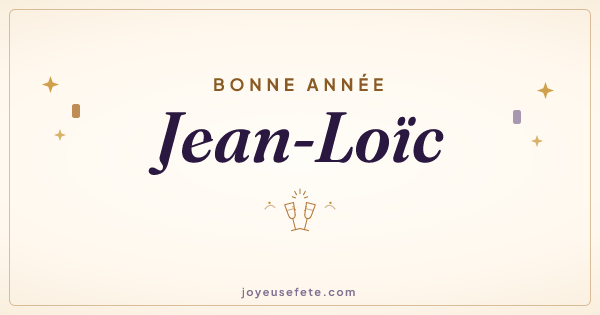 Image « Bonne année Jean-Loïc » au format large