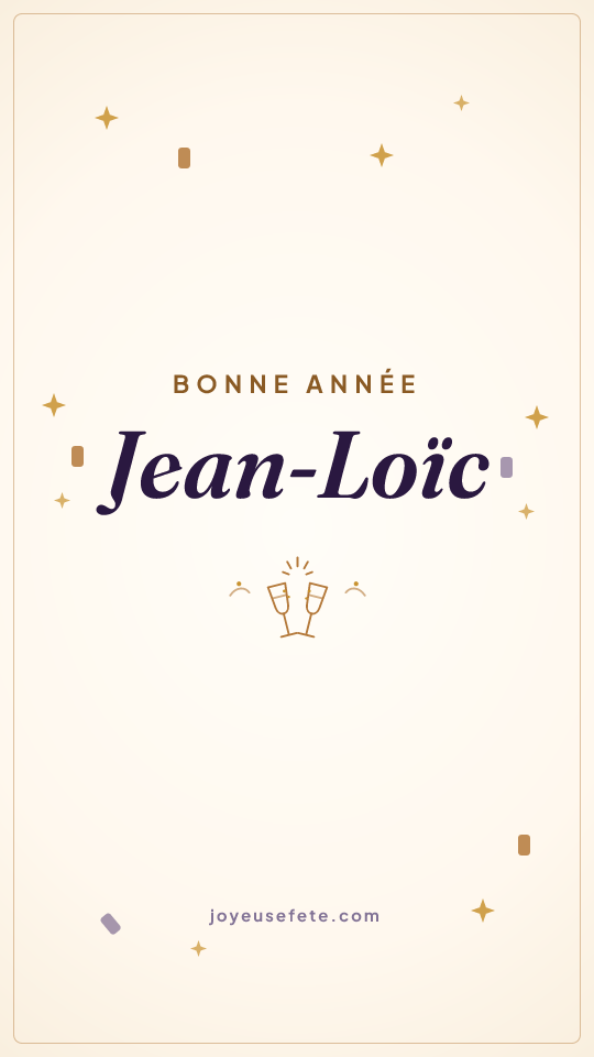 Image « Bonne année Jean-Loïc » au format story