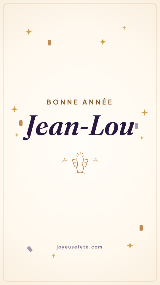 Image « Bonne année Jean-Lou » au format story