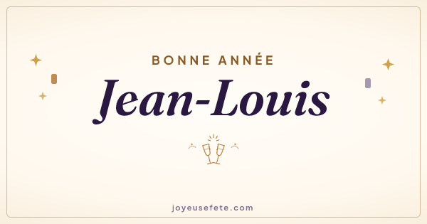 Image « Bonne année Jean-Louis » au format large