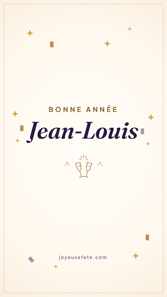 Image « Bonne année Jean-Louis » au format story