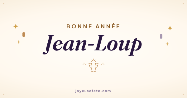 Image « Bonne année Jean-Loup » au format large