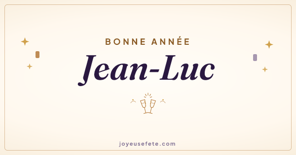 Image « Bonne année Jean-Luc » au format large
