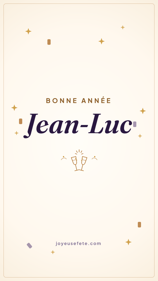 Image « Bonne année Jean-Luc » au format story