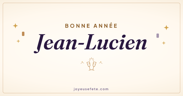 Image « Bonne année Jean-Lucien » au format large