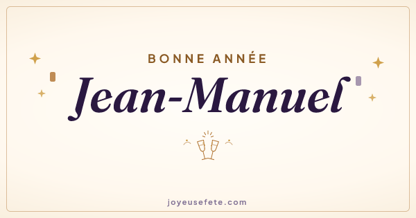 Image « Bonne année Jean-Manuel » au format large