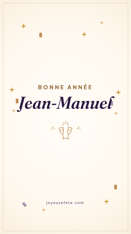 Image « Bonne année Jean-Manuel » au format story