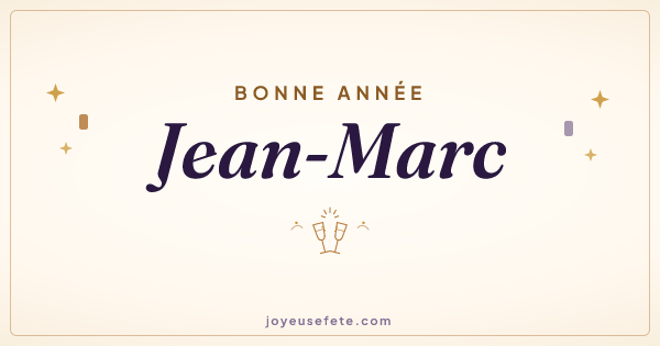 Image « Bonne année Jean-Marc » au format large