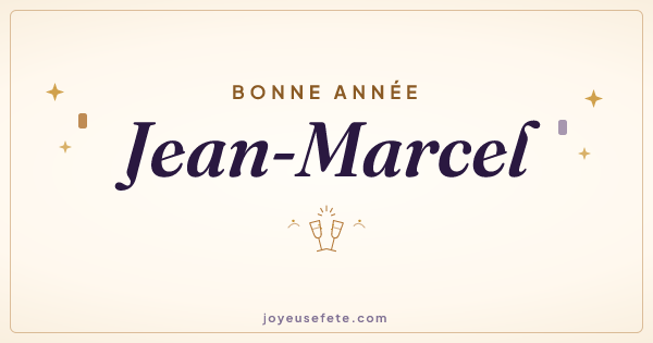 Image « Bonne année Jean-Marcel » au format large