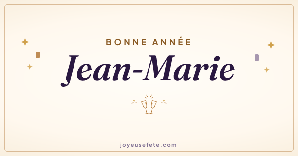 Image « Bonne année Jean-Marie » au format large