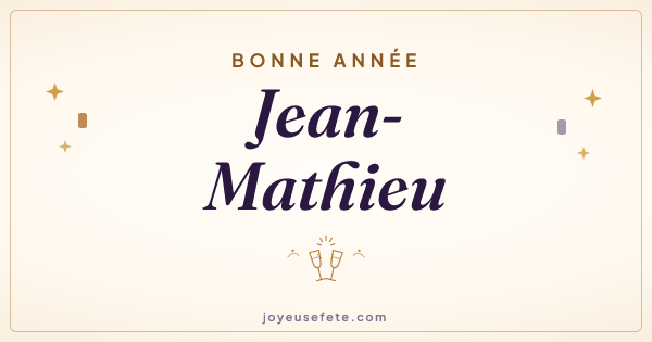 Image « Bonne année Jean-Mathieu » au format large