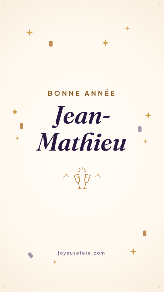 Image « Bonne année Jean-Mathieu » au format story