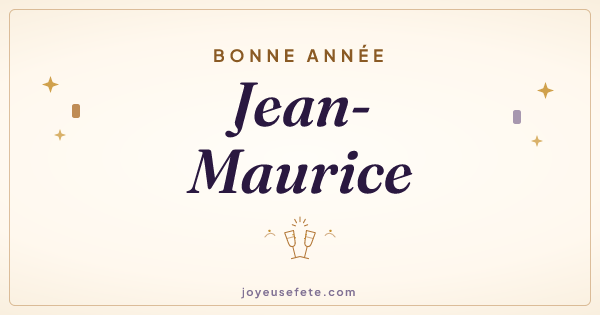 Image « Bonne année Jean-Maurice » au format large